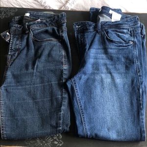 2 pair Kenzie jeans - Effortless Ankle Sz 10/30